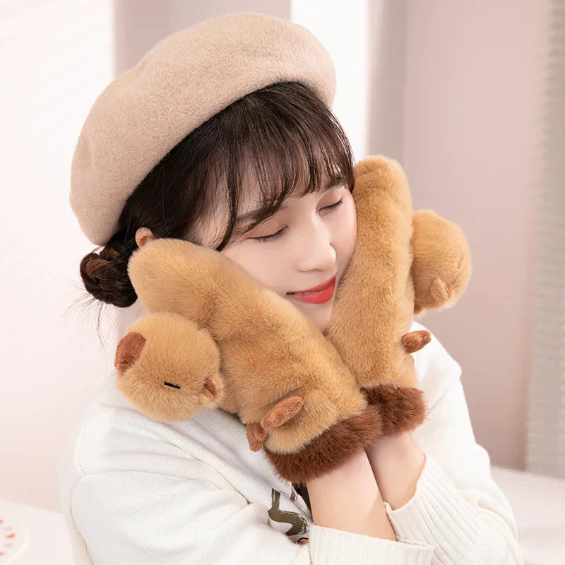 Maliben | Cute Plush Cartoon Animals Soft Warm Gloves