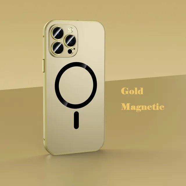 Maliben | Magsafe Aluminum Frame Metal Bumper Iphone Case
