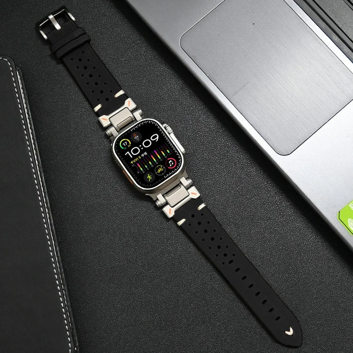 Maliben Genuine Leather Apple Watch Band — Fits All Models