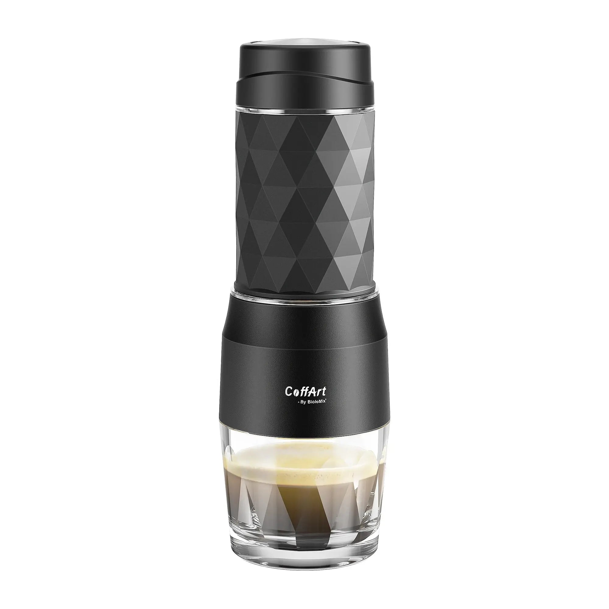 Maliben | Portable Coffee Machine Espresso Machine Hand Press Capsule Ground Coffee Brewer Portable for Travel and Picnic, BioloMix