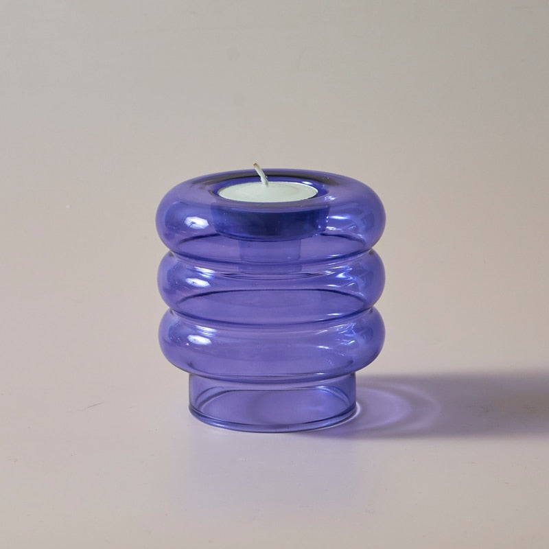 Maliben | Dual Glass Spiral Candle Holder