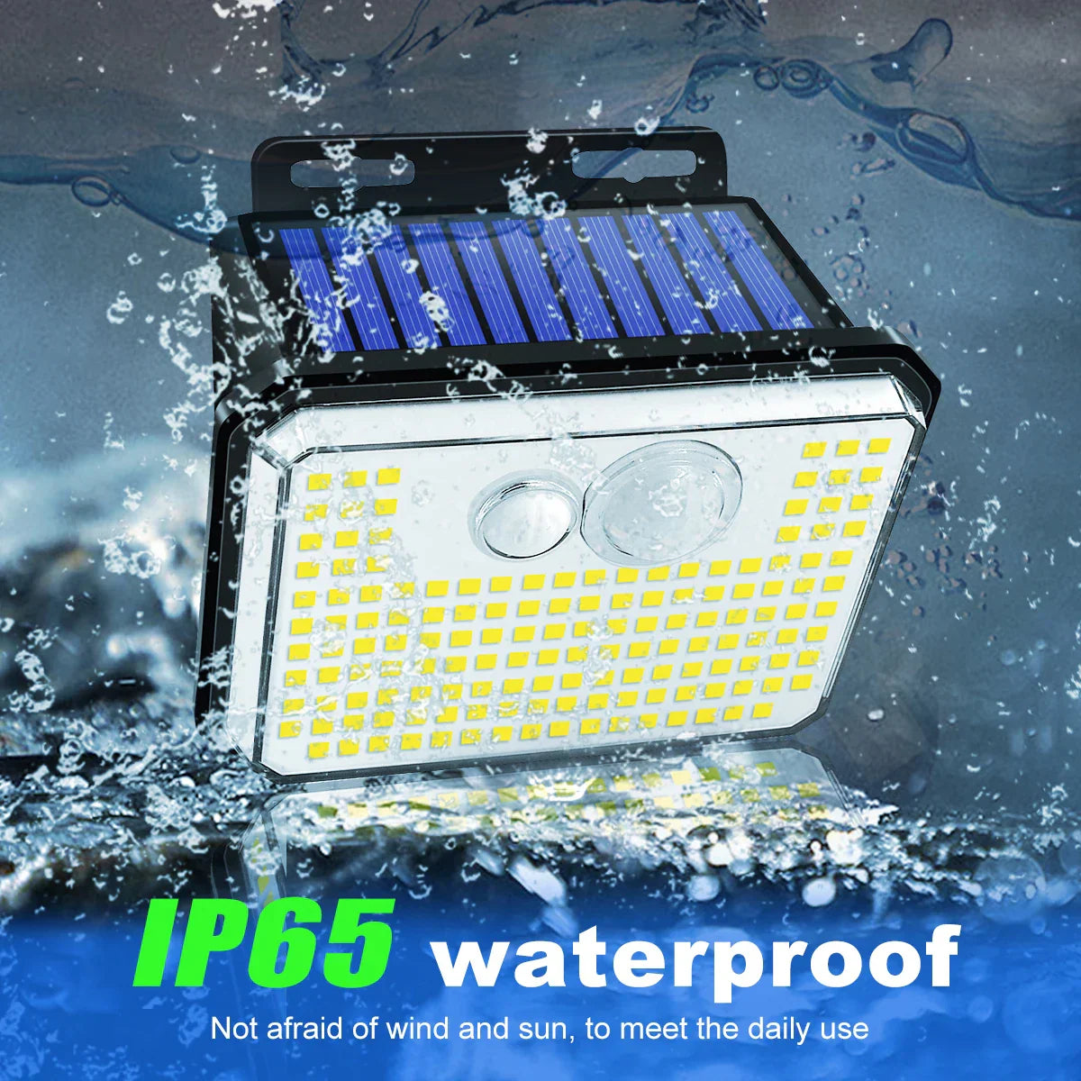 Maliben | Solentra Solar Wall Light Outdoor With Motion Sensor | 148 Leds | Ip65 Waterproof | 3 Modes | Super Bright & Wireless