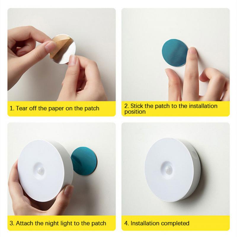 Maliben | Sticky Led Motion Sensor Mini Night Lamp
