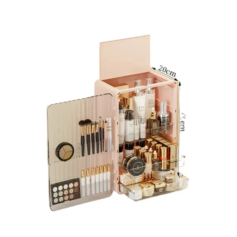 Maliben | Luxo Luxury Makeup Storage Box – Dust-Proof Cosmetic Organiser With Magnetic Door