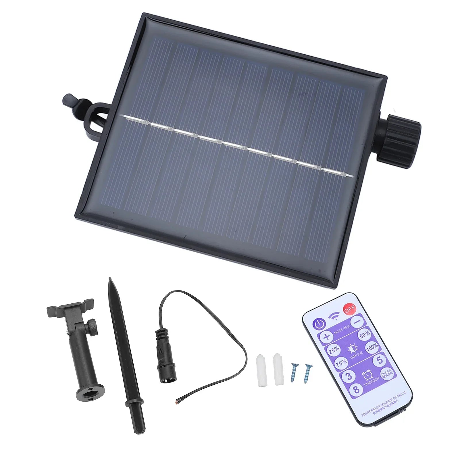 Maliben | Solvialux Solar Control Box For Fairy Lights | With Remote Control & 8 Modes | Dimmable & Waterproof Ip65