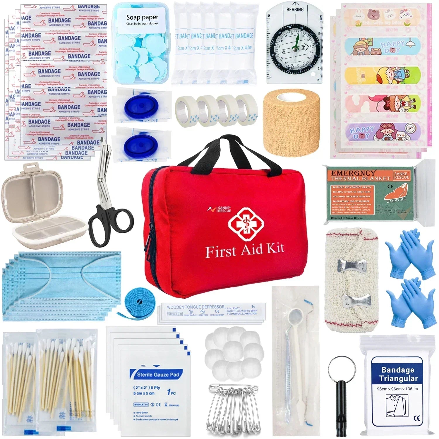 Maliben | Complete Outdoor Survival Kit – For Emergency Pack & Crisis