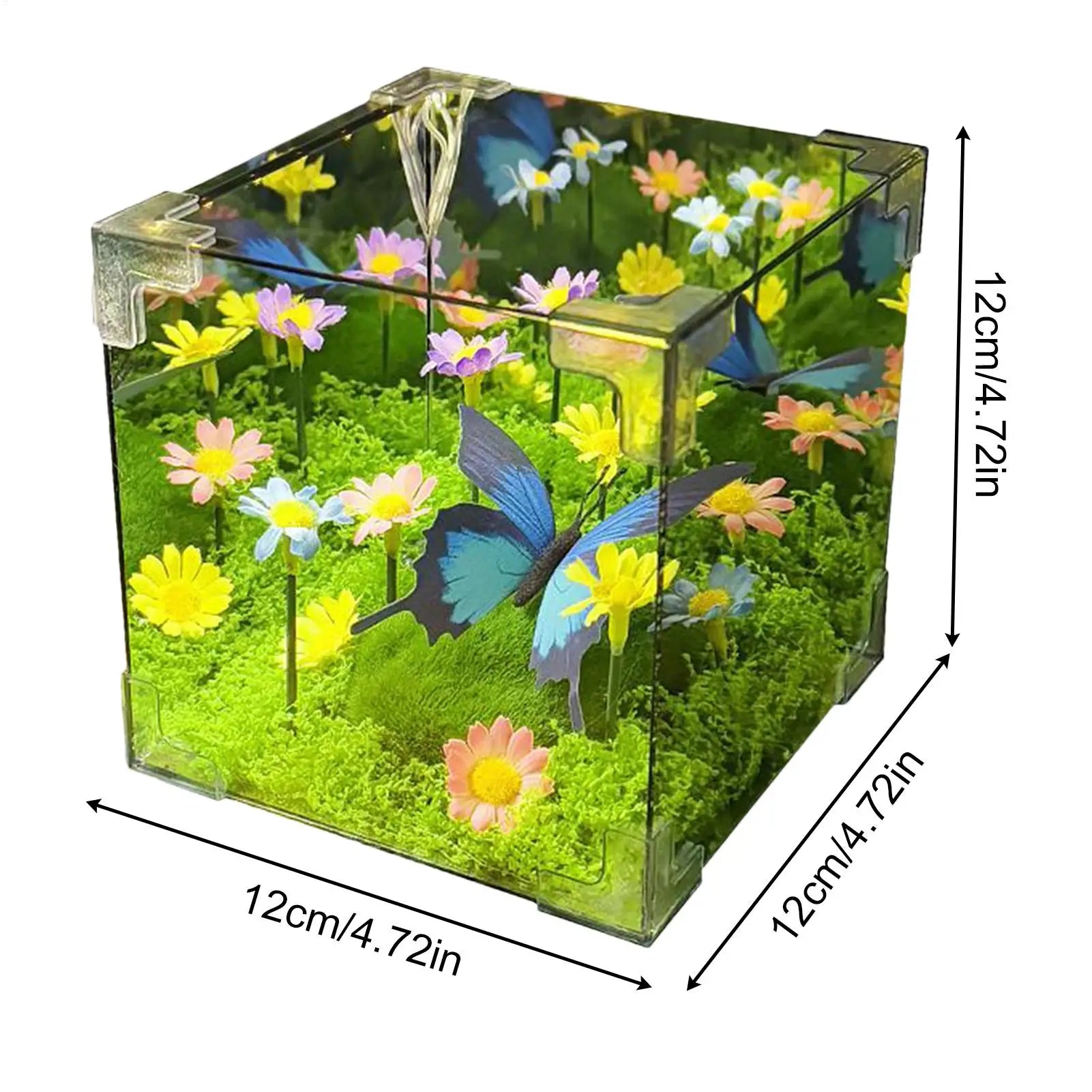 Maliben | Led Butterfly Garden Cube Night Light Decor