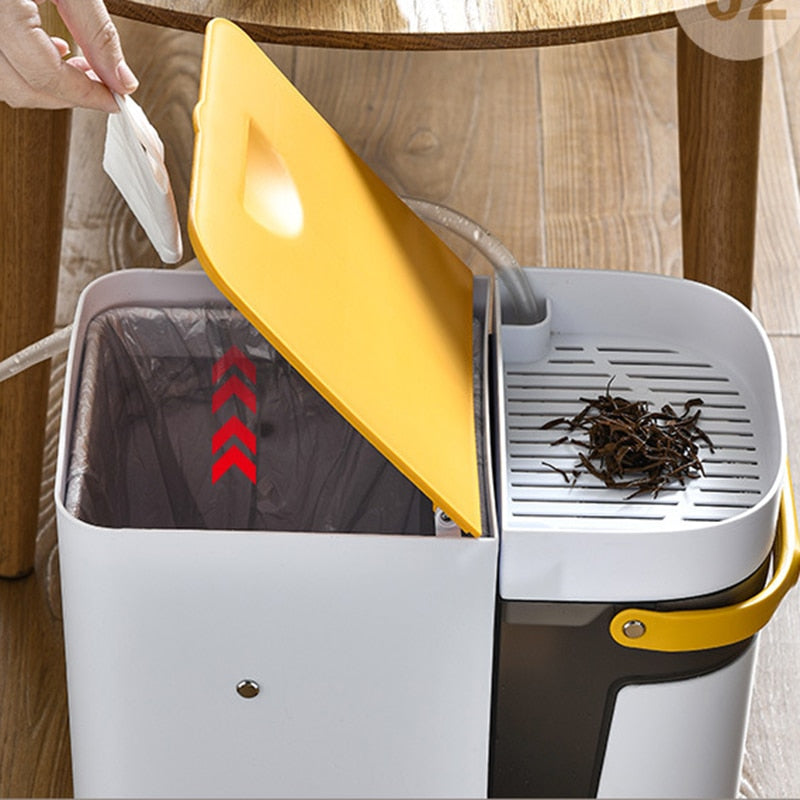 Maliben | 2in1 Dry & Wet Storage Easy Trash Can