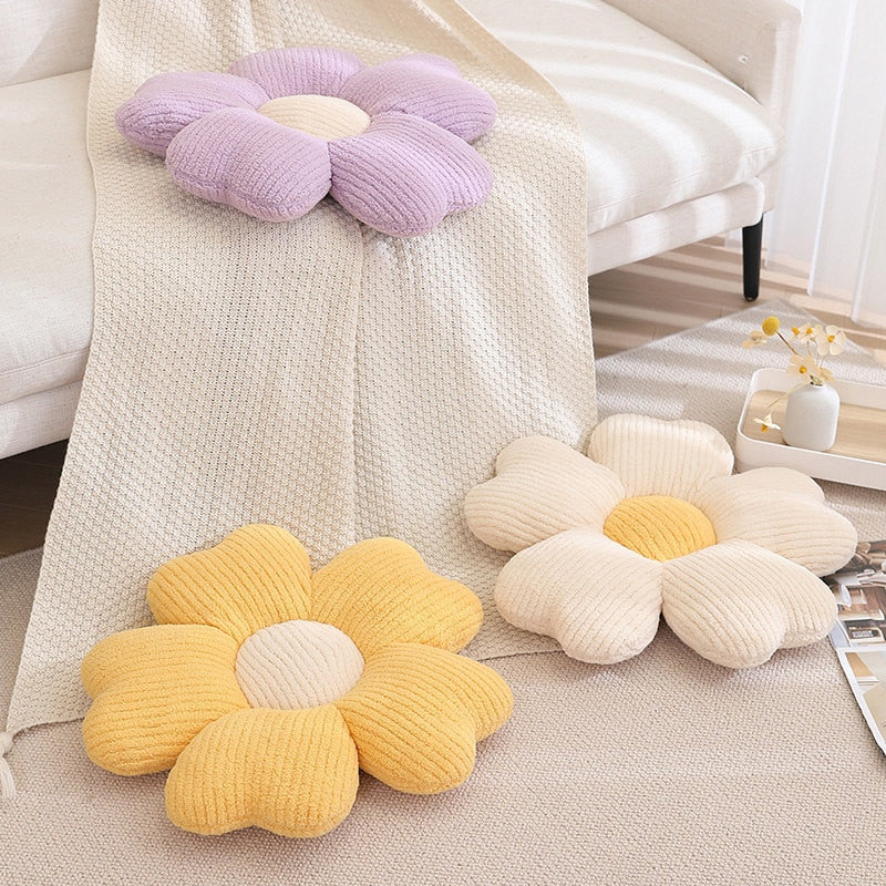 Maliben | Soft Clover Flower Decorative Pillow