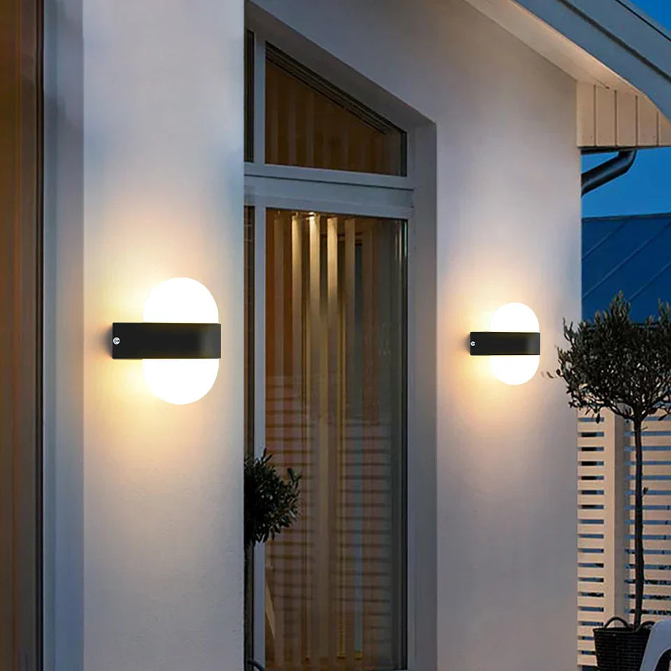Maliben | Led Outdoor Wall Light Aurobeam | Ip66 Waterproof | Motion Sensor & Twilight Sensor | 6w / 12w