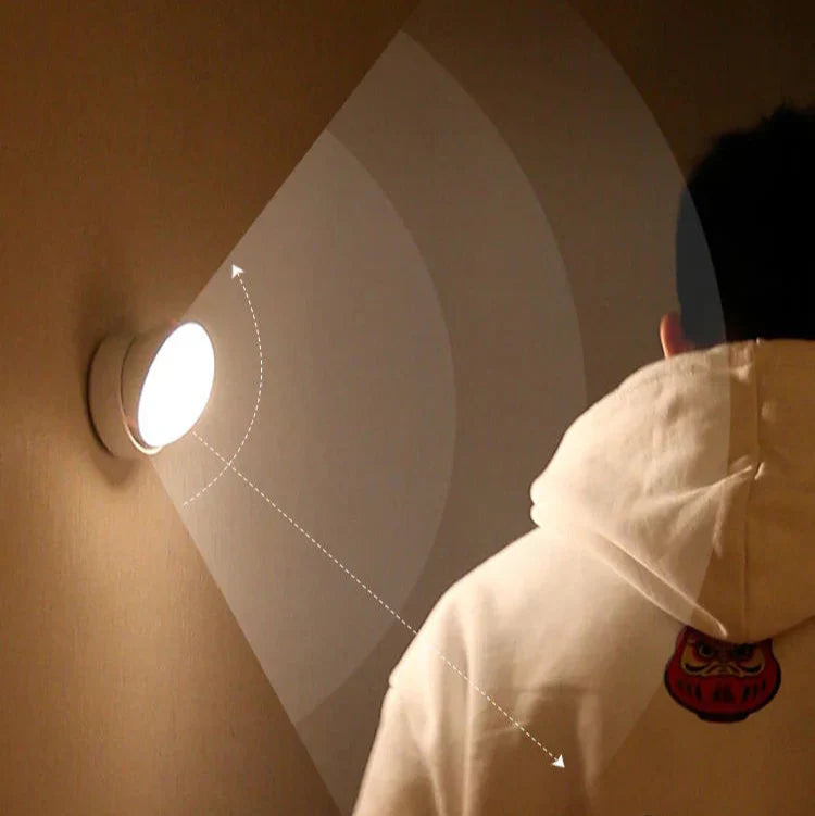 Maliben | Lumiflex360 Led Night Light | Motion Sensor | 360° Rotatable | Rechargeable | Magnetic & Wireless