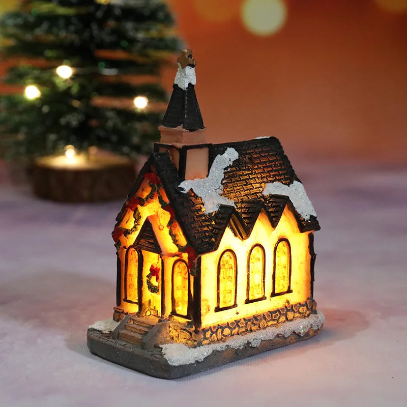 Maliben | Winter Dreams Led Christmas House Figurines