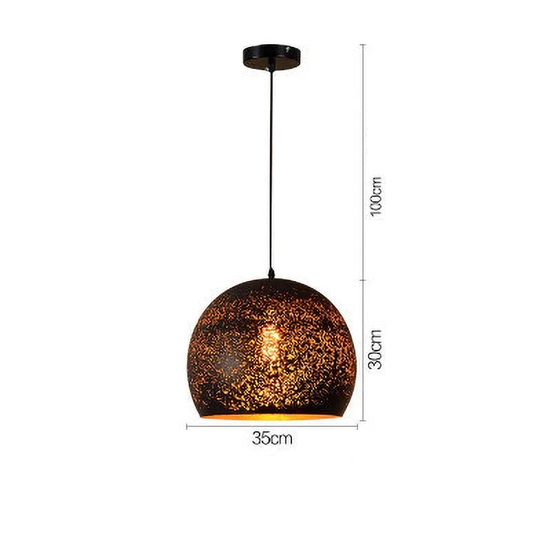 Maliben | VIntage Iron Pendant Lamp in Scandinavian Retro Loft Style