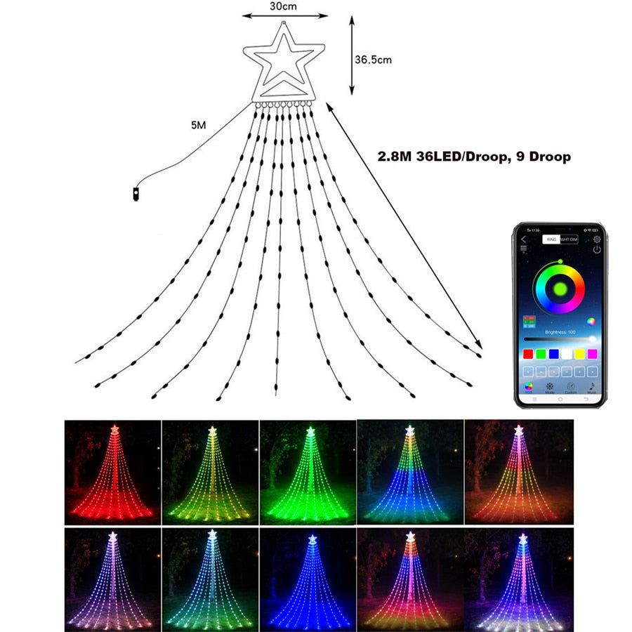 Maliben | Creative Smart Christmas Tree Led String Light
