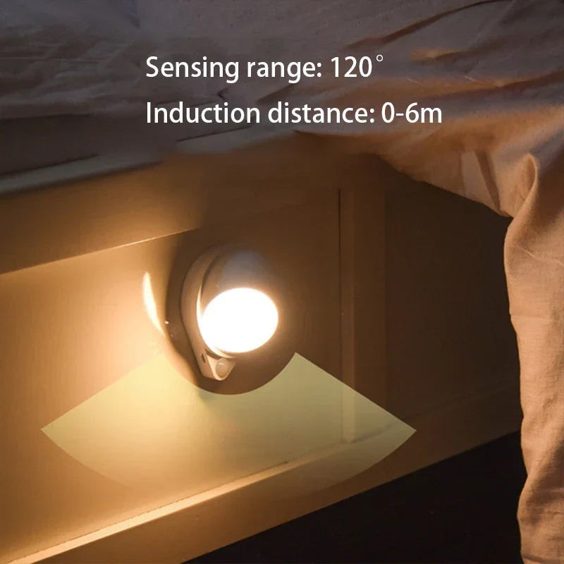 Maliben | Intelligent Led Night Light Glowmate 360 | 360° Rotatable | Motion Sensor | Usb Rechargeable