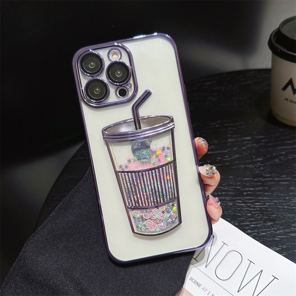 Maliben | Glitter Star Drink Cup Iphone Case