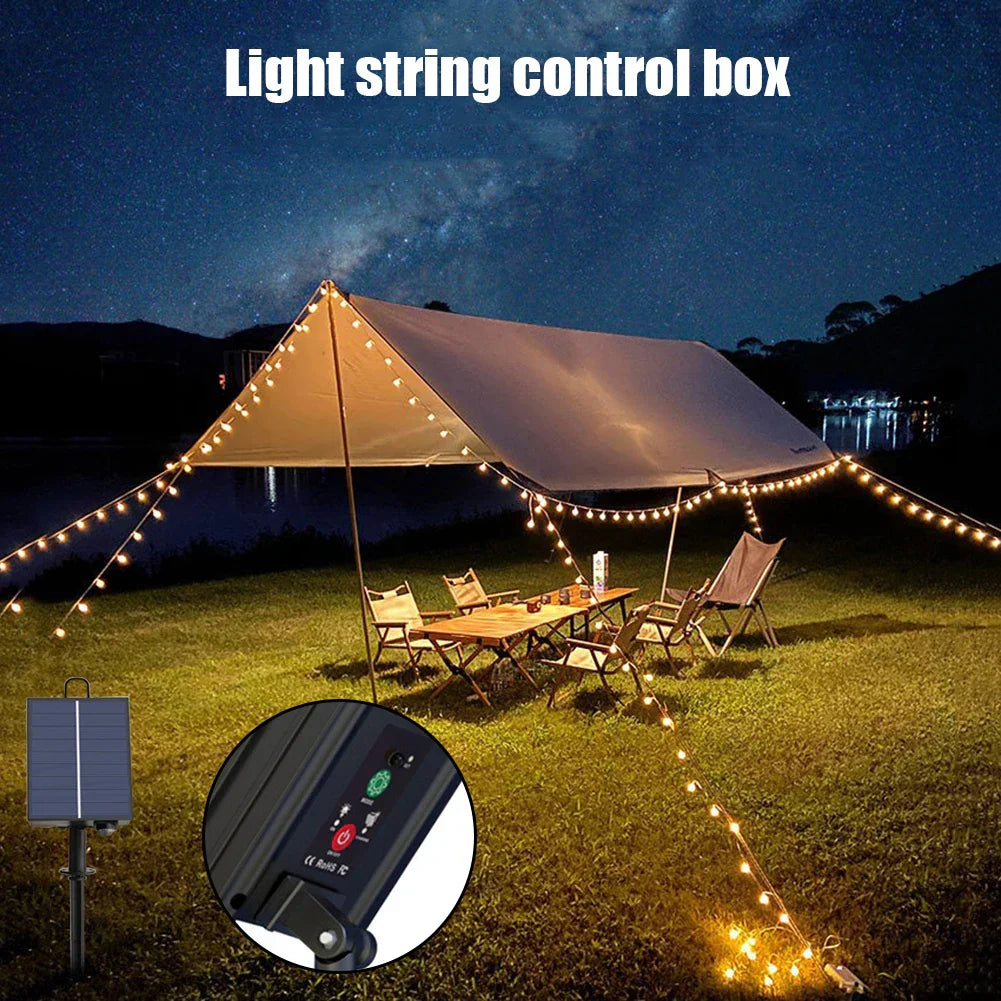 Maliben | Solar Control Box Lumibox SolarControl | With Remote control & 8 Lighting Modes | For Led String Lights | Indoor & Outdoor Use
