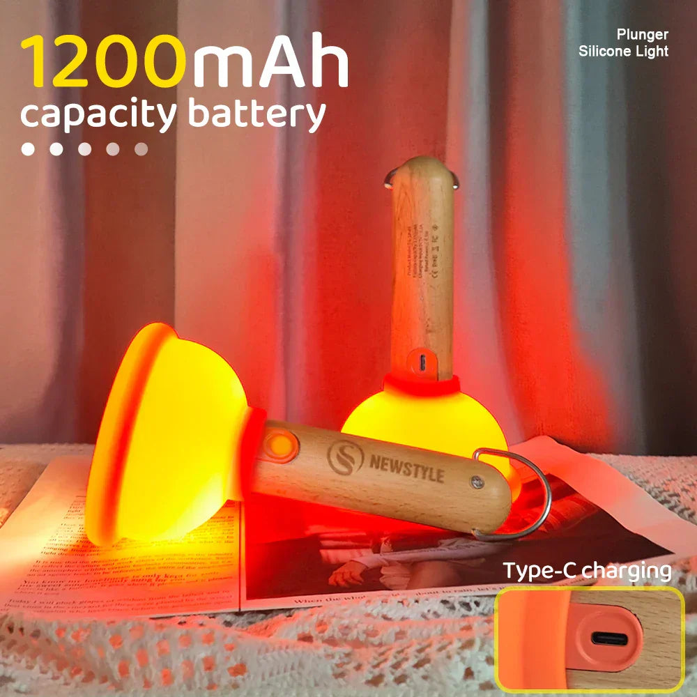 Maliben | Plunger Style Stress Relief Led Night Lamp