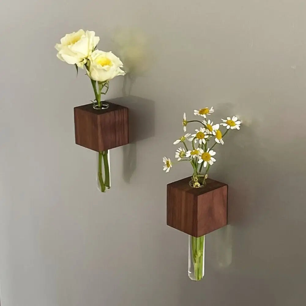 Maliben | Wooden Magnetic Flower Tube Vase
