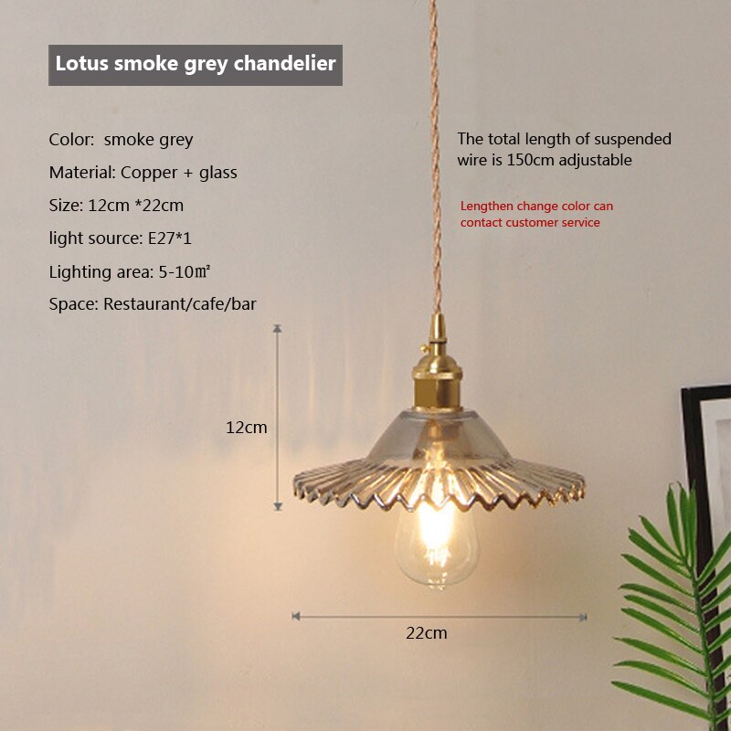 Maliben | Nordic Brilliance Transparent Glass Pendant Lamp