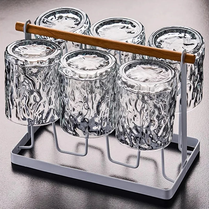 Maliben | Glacio Glass Cup Holder - Glass Party Holder With Reindeer Design For Luxurious Whisky Experience