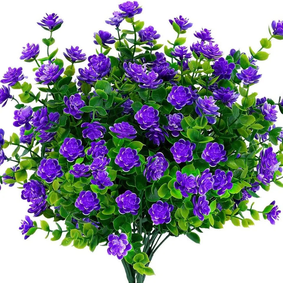Maliben | Artificial Flowers Florasun | Uv-Resistant & Weatherproof | Hanging Decorative Plants For Garden & Balcony | Easy Care & Evergreen