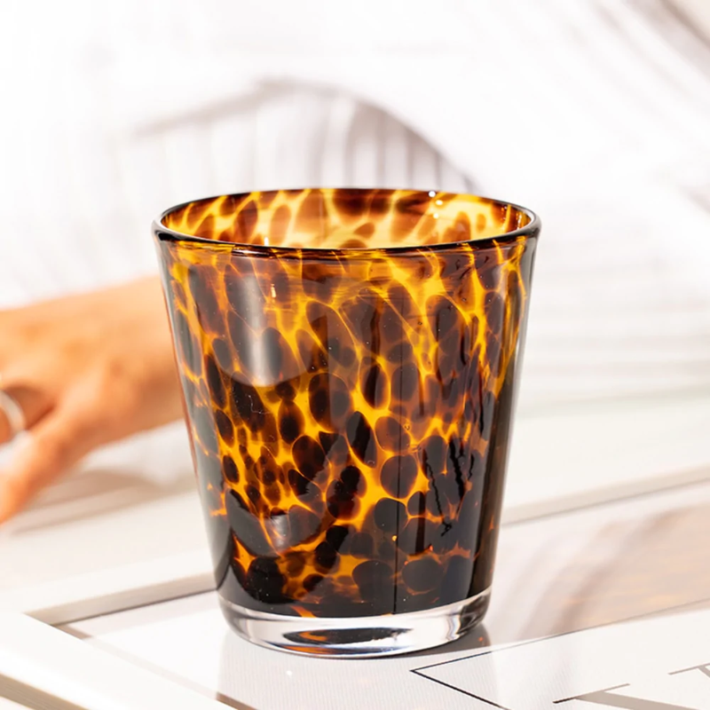 Maliben | Leopard Retro Drinking Glass