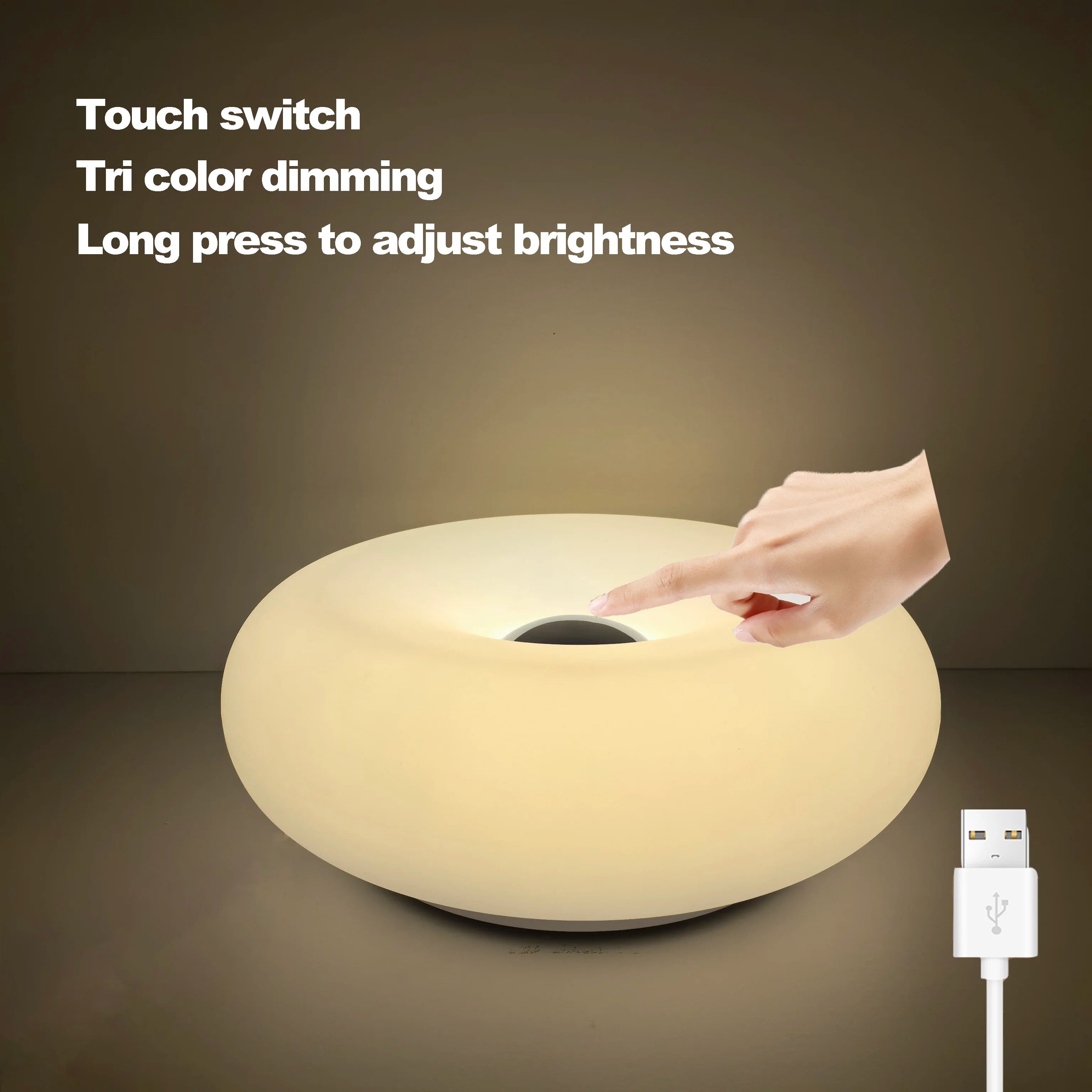 Maliben | Table Lamp Luminoro Bauhaus | Usb & Touch | Rgb 16 Colors With Remote Control | Ambient Light For Living & Bedroom