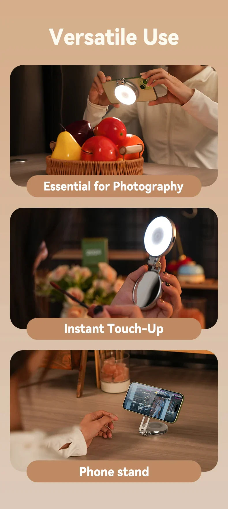 Maliben | Magsafe Adjustable Selfie Fill Light