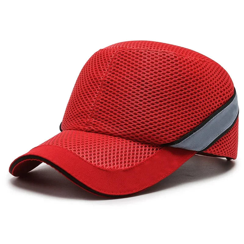 Maliben | Red Safety Bump Cap - Helmet with hard ABS inner core for head protection at home, work, and factory