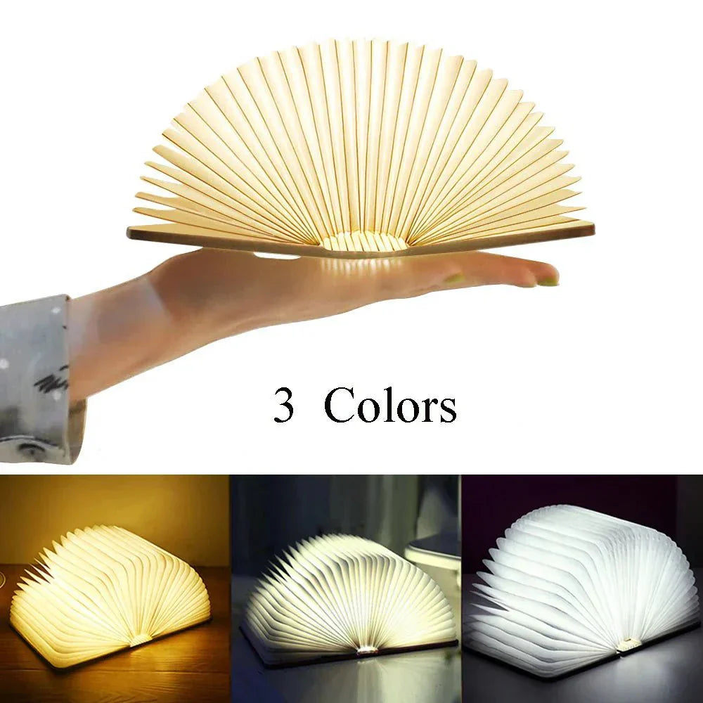 Maliben | Bookglow - Foldable Led Lamp - Portable And Rechargeable - Light Up Your Nights!