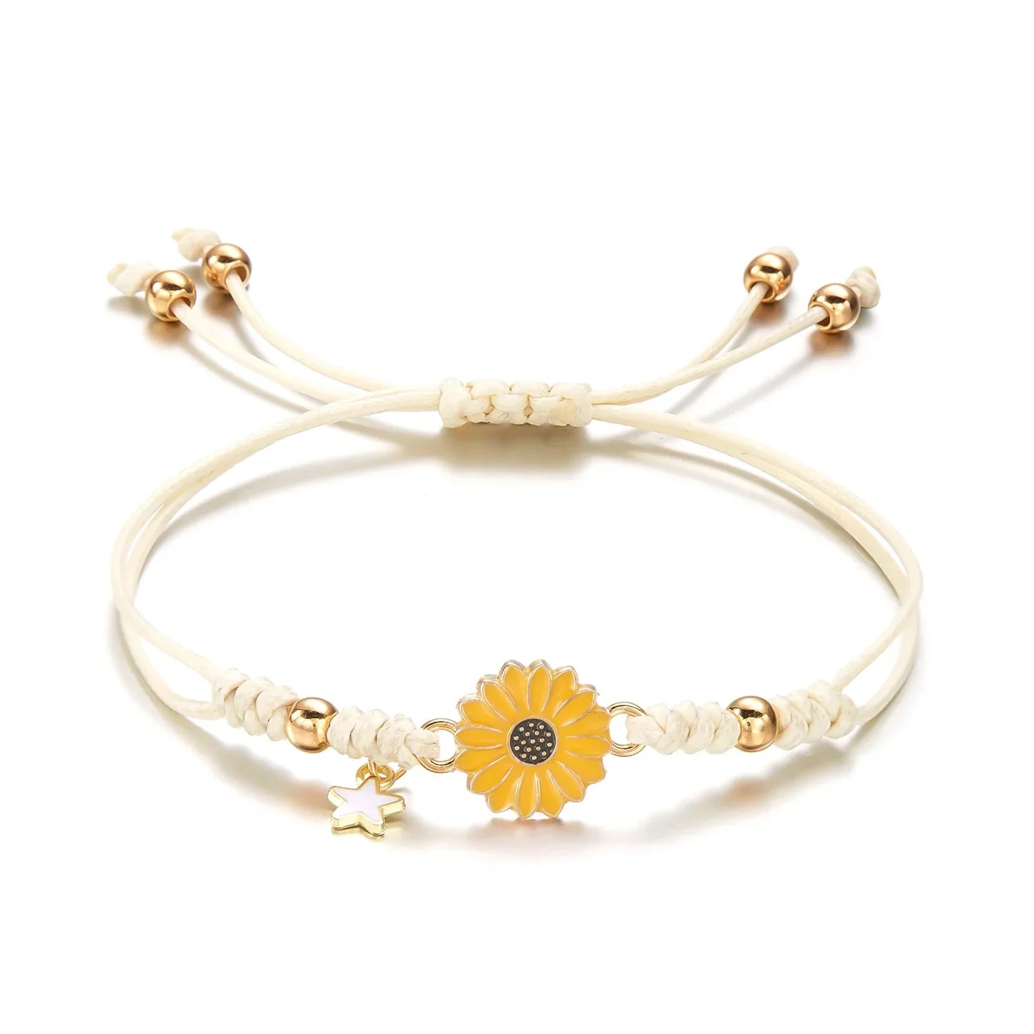 Maliben | Braided Feminine Flower Star Bracelet