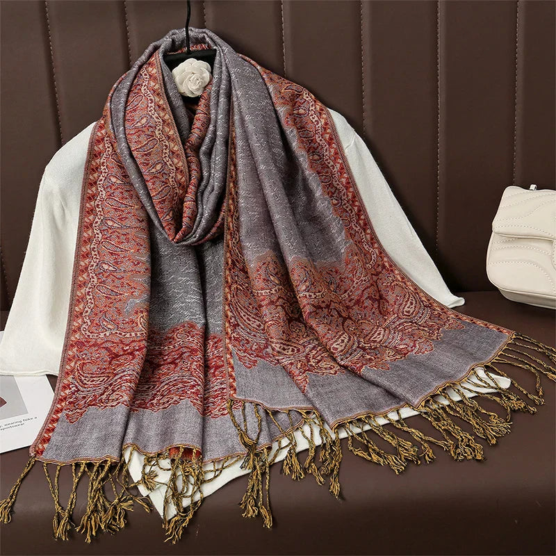Maliben | Élégancea | Women's Scarf | Cashmere Feel | 70 × 190 Cm | Luxury Print & Warm