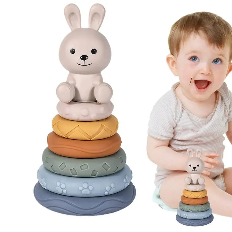 Maliben | Zachtestapelaars | Discovering Playfully - Montessori Stacking Rings For Babies