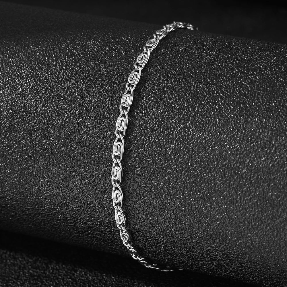 Maliben | Minimal Spiral Link Bracelet