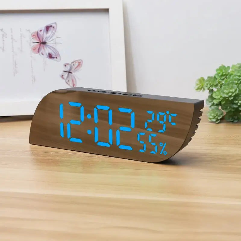 Maliben | LED Digital Alarm Clock with Dual Display & Unlimited Snooze