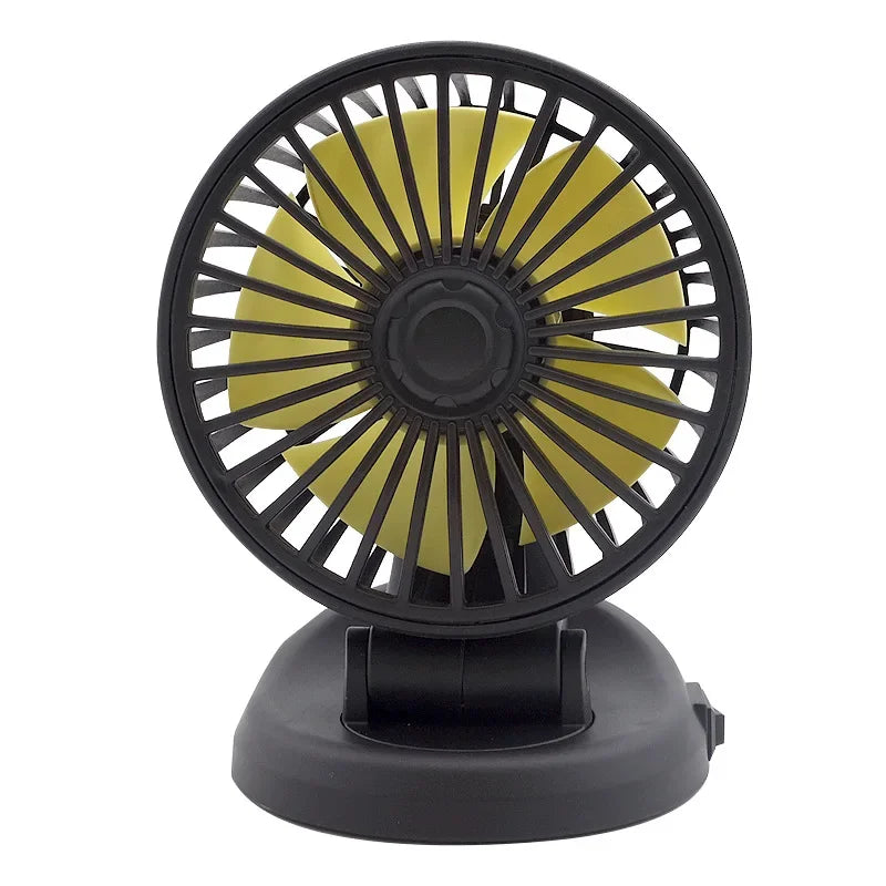 Maliben | VentOro Auto Fan 12v/24v/5v | Usb or Cigarette Lighter | Rotatable & Compact | For Car, Truck, Suv, Motorhome & Office