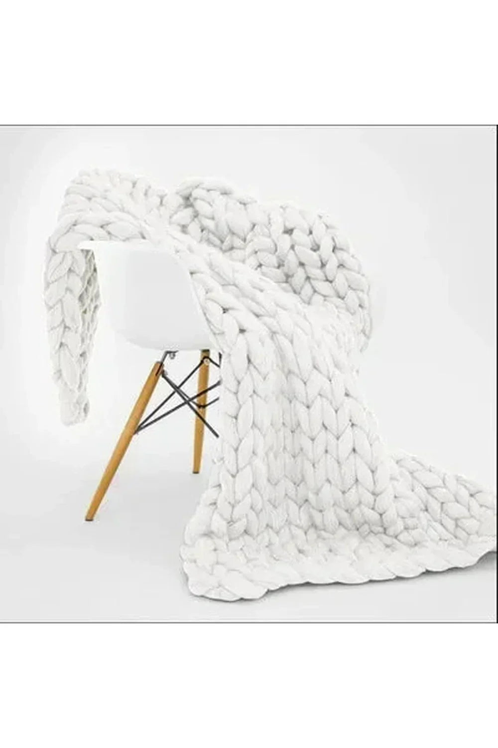 Maliben Cozy Knit Chunky Blanket