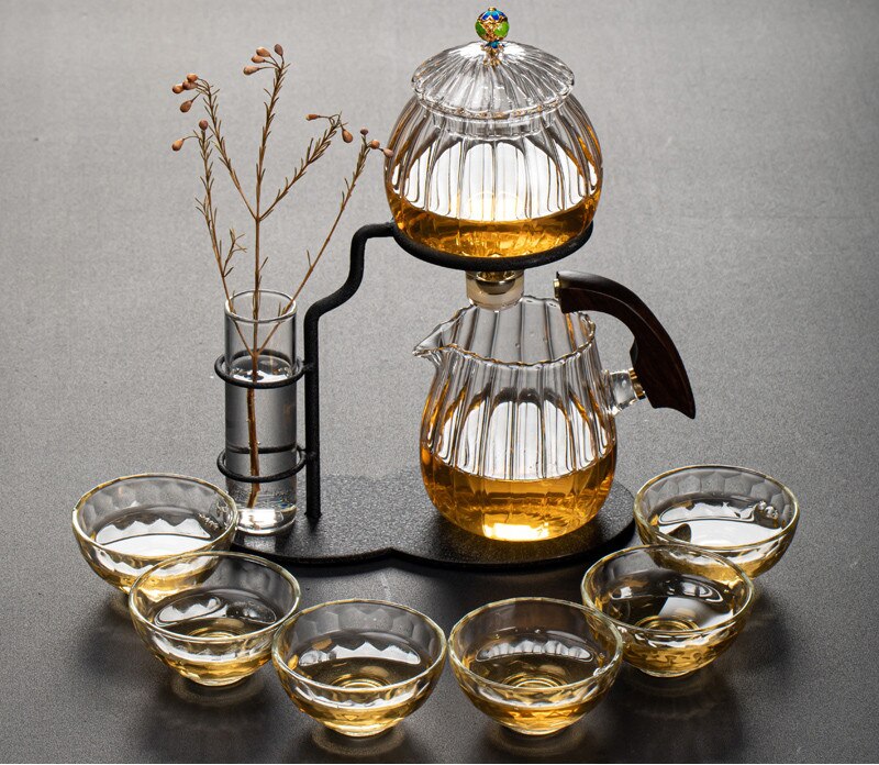 Maliben | Nature Leaf Magnetic Semi-Automatic Tea Set