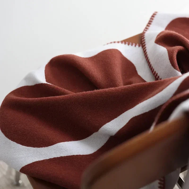 Maliben | Nordluxe | Jacquard Throw Blanket | Imitation Cashmere | Soft & Warm | Sofa Throw & Bedspread In Nordic Style
