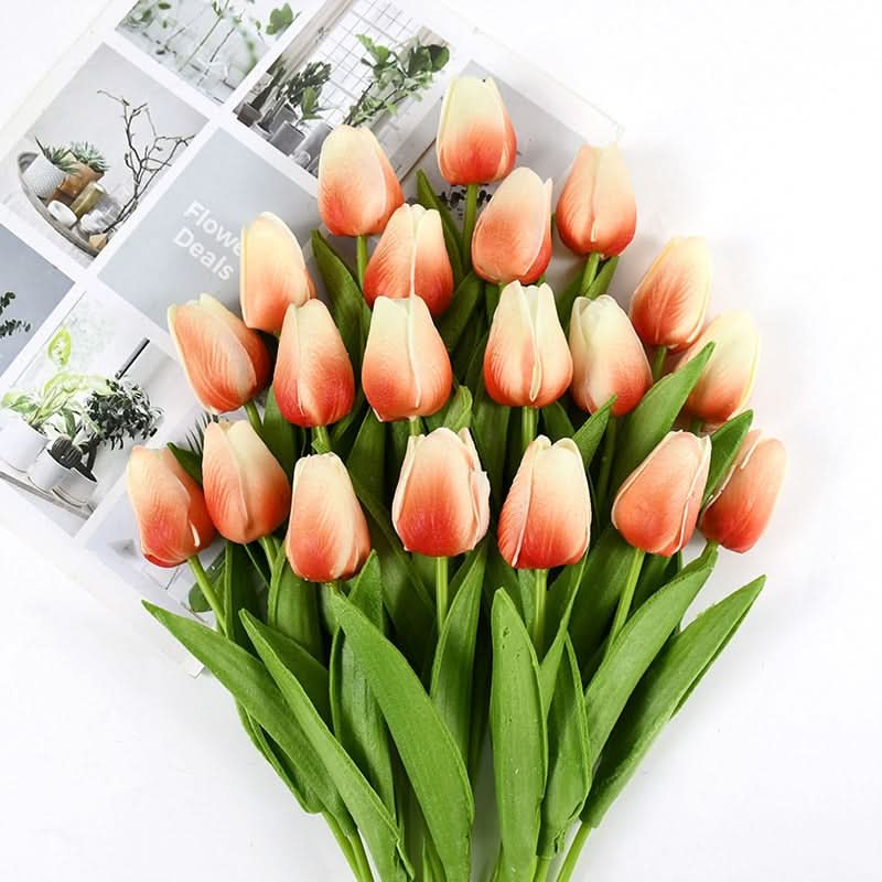 Maliben | Artificial Tulip Bouquet With Realistic Lifelike Flowers