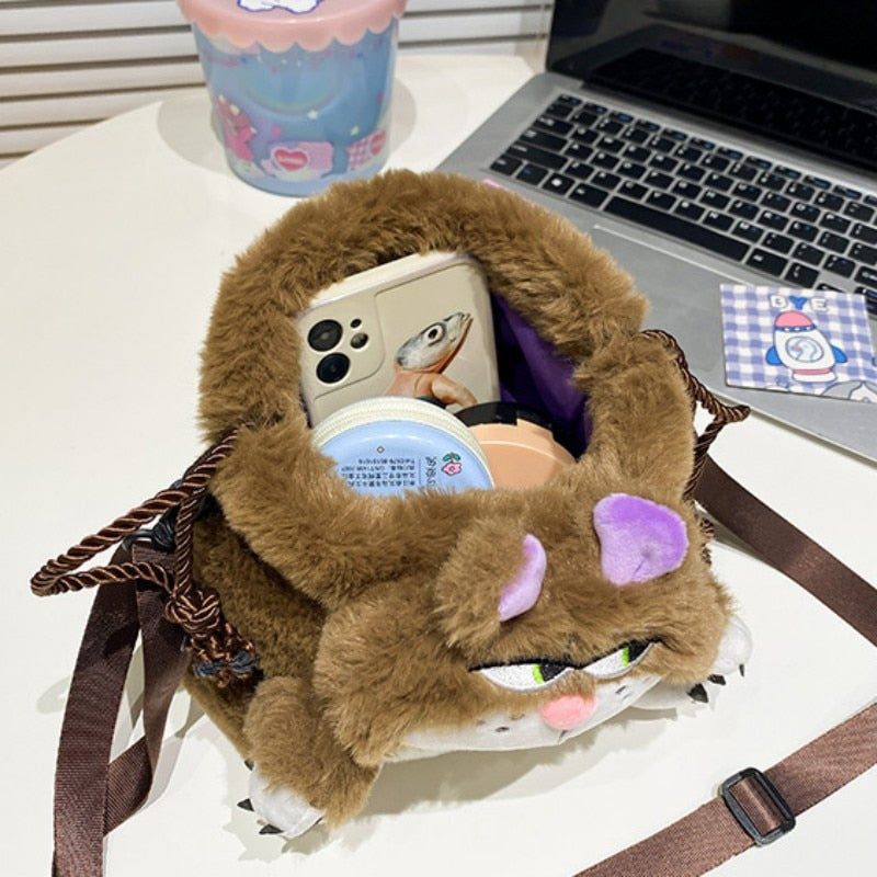 Maliben | Bored Plush Cat Shoulder Bag