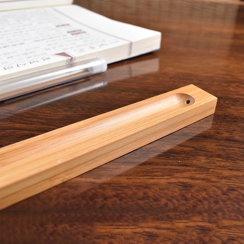 Maliben | SAndalwood Base Wood Incense Stick Holder - 23cm Line Incense Vessel For Home Decor and Aromatherapy