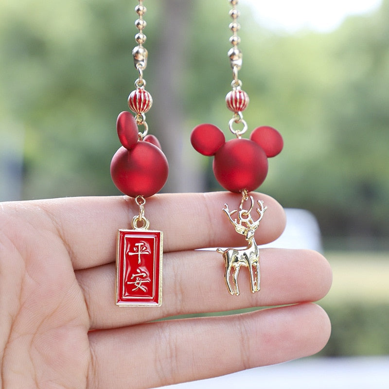 Maliben | Lucky Deer Car Rearview Mirror Decor