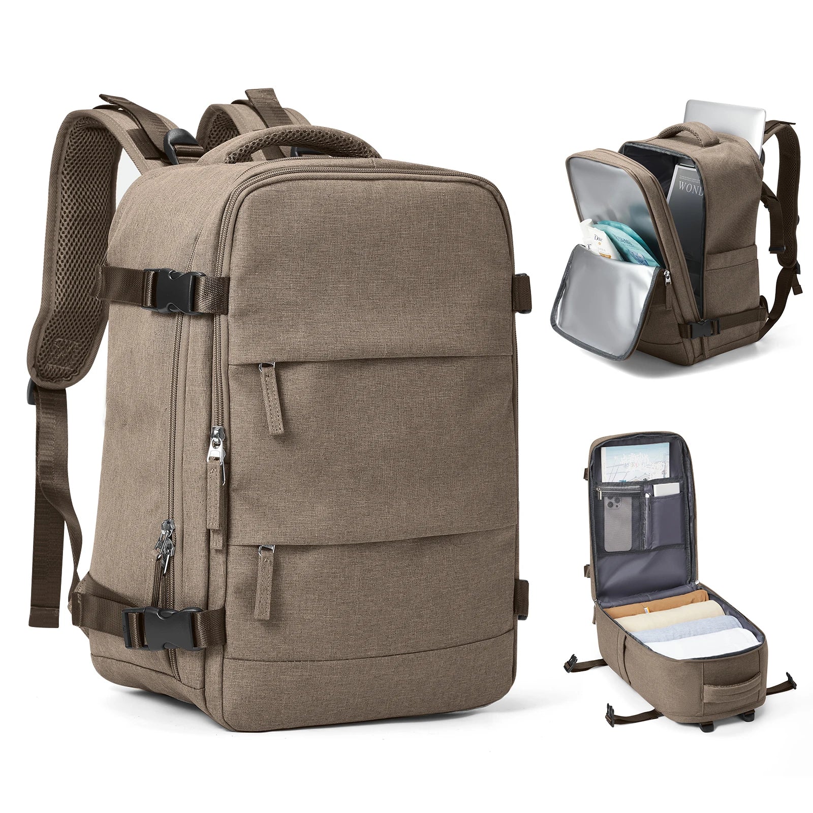 Maliben | Travel Backpack Travomate | Waterproof & Versatile | 15.6" Laptop Compartment | Large Capacity With Wet-Dry Separation