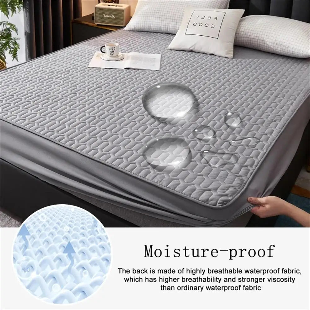 Maliben | Waterproof Ultra-Soft Fitted Latex Mattress Pad Cover