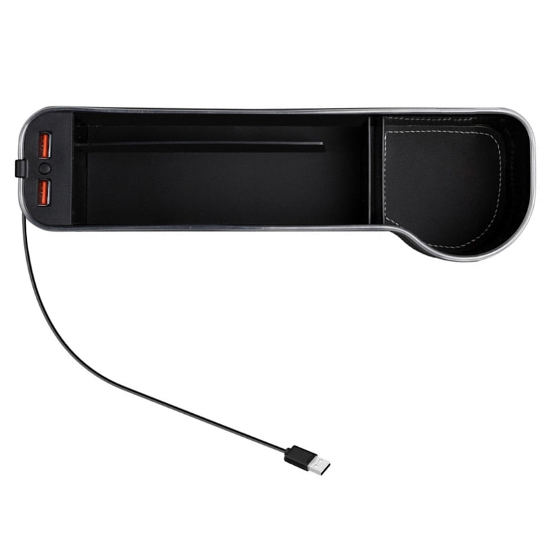 Maliben | Usb Charging Led Car Seat Gap Organizer