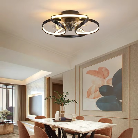 Maliben | Stylish Led Ceiling Fan Chandelier With Remote & App Control For Modern Home