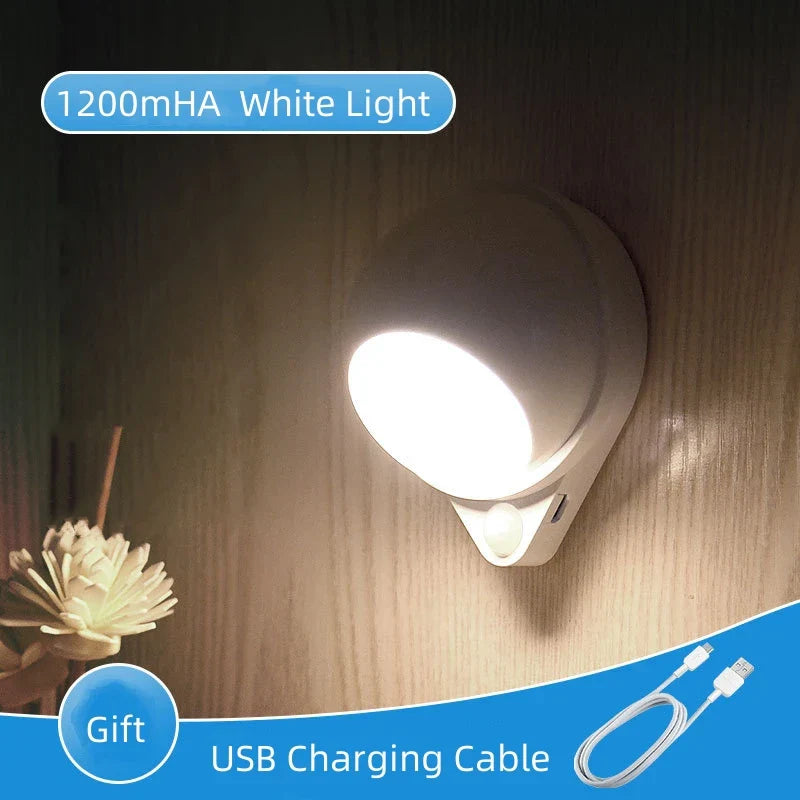 Maliben | Intelligent Led Night Light Glowmate 360 | 360° Rotatable | Motion Sensor | Usb Rechargeable