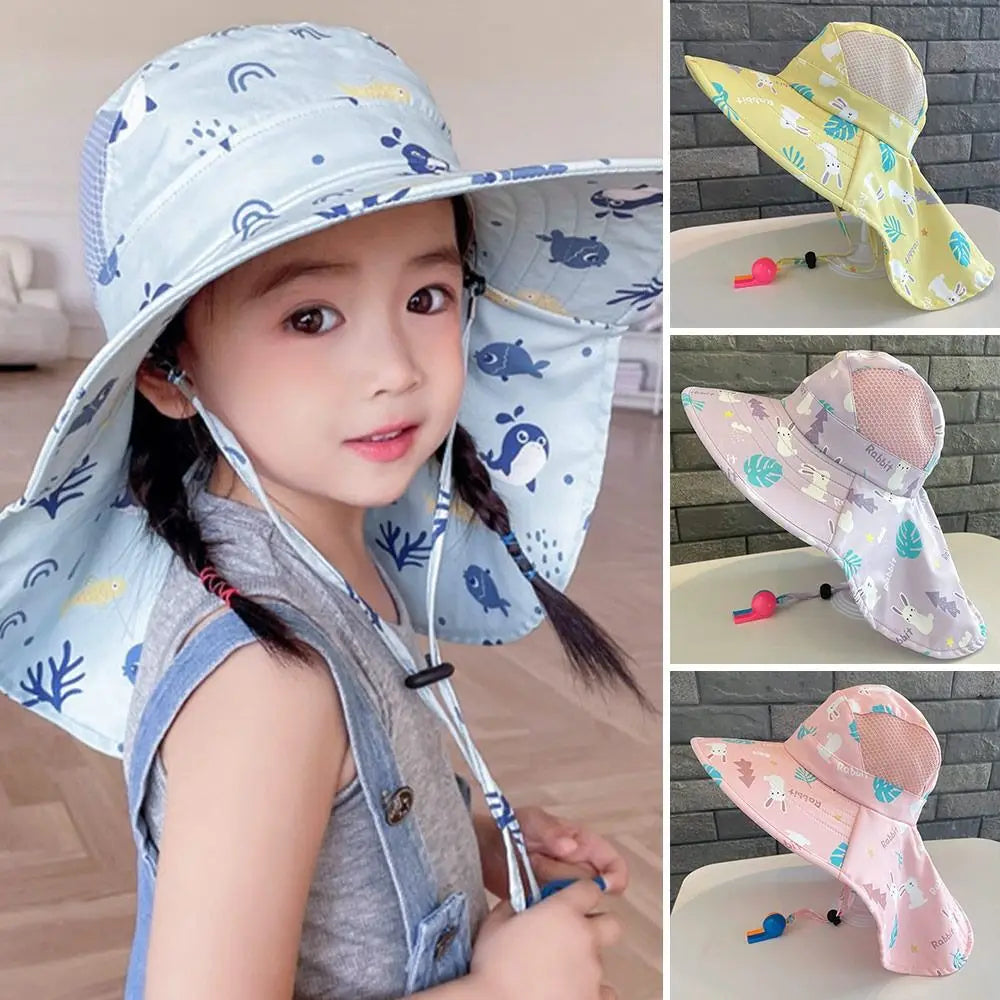 Maliben | Children's Sun Hat With Upf 50+ - Adjustable Chin Straps And Wide Brim